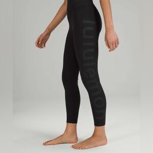 Lululemon Align Black High Rise Leggings with Graphic 28” inseam